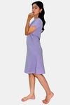 Sweetmoon Long T Shirt Nightdress - Purple — thumbnail 4